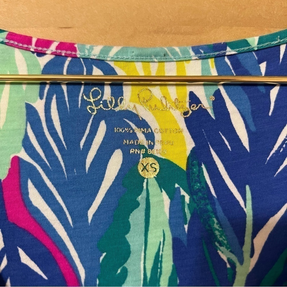 Lilly Pulitzer | Blythe V-Neck Swing Dress Popover Light As A Feather Size XS - Picture 3 of 16
